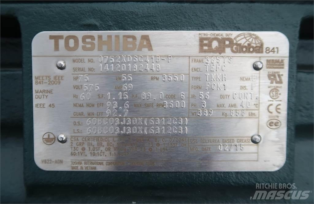  TOSHIBA 0752XDSC41B-P Motores industriais