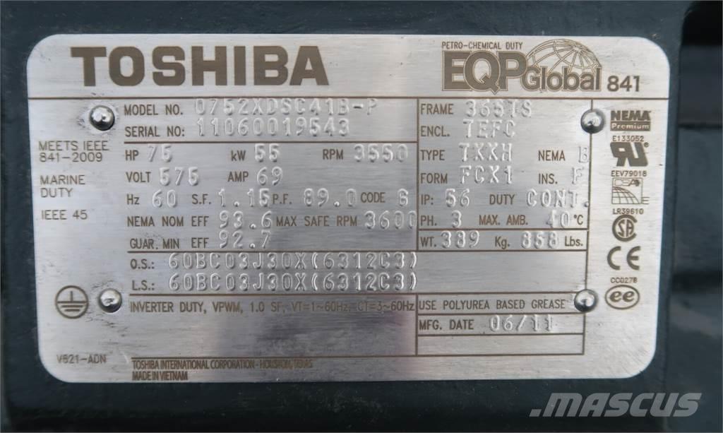  TOSHIBA 0752XDSC41B-P Motores industriais