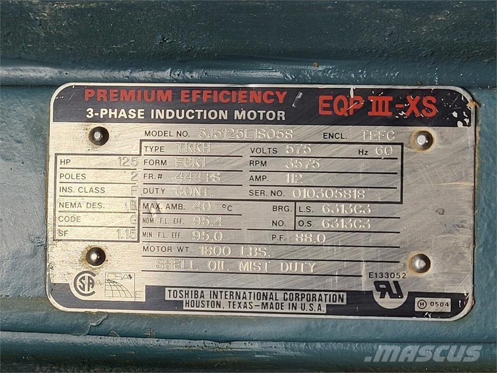  TOSHIBA 3J5125L1S058 Motores industriais