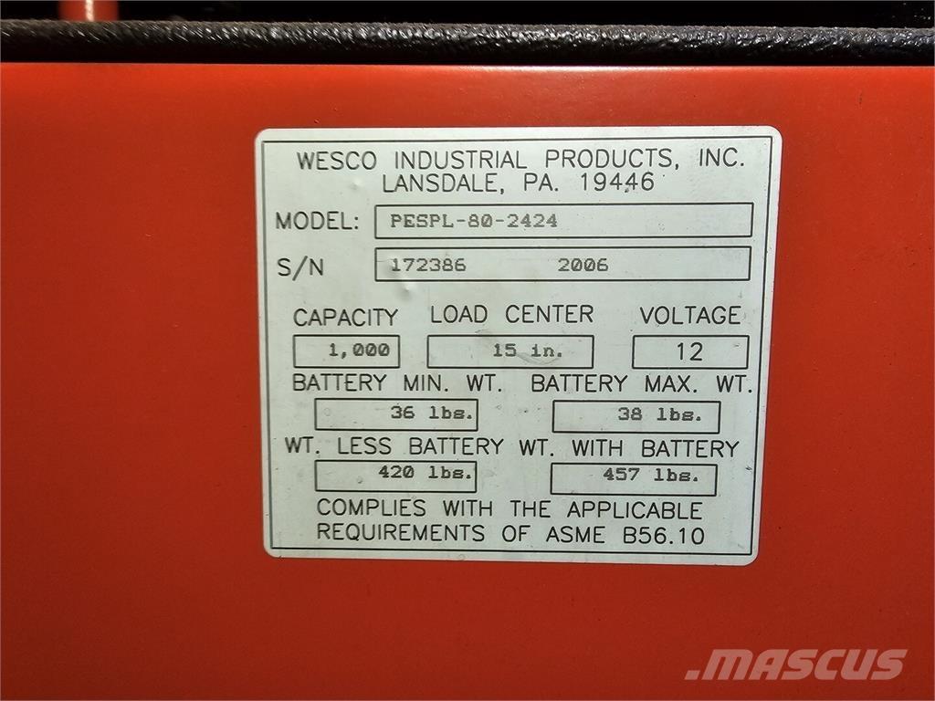 Wesco PESPL-80-2424 Construção - Outros

