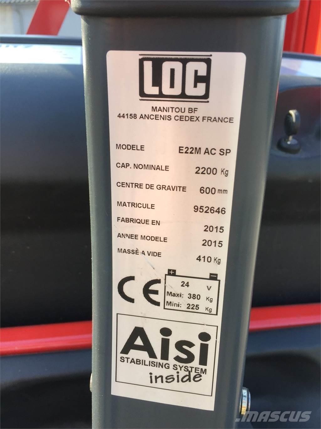 LOC E22 MAC Empilhador para operador externo