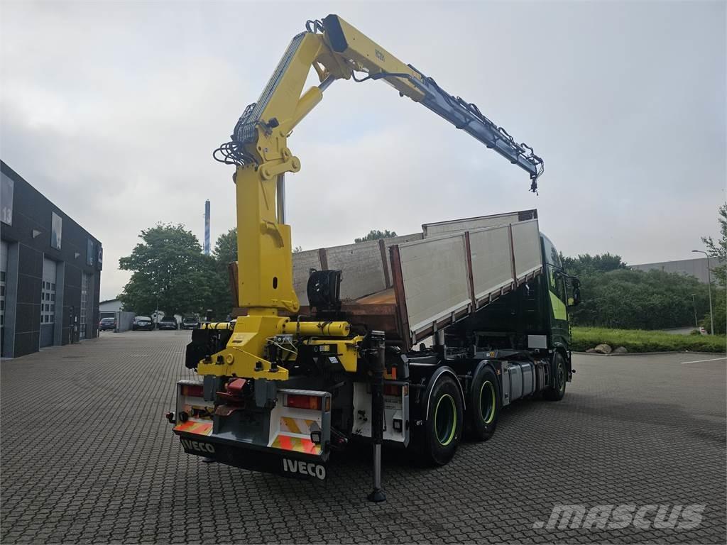 Iveco Stralis 560 6x4 Camiões caixa desmontável com elevador de cabo