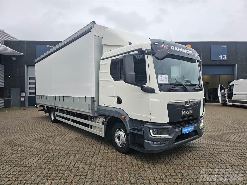 MAN TGL 12.250 Camiões caixa cortinas laterais