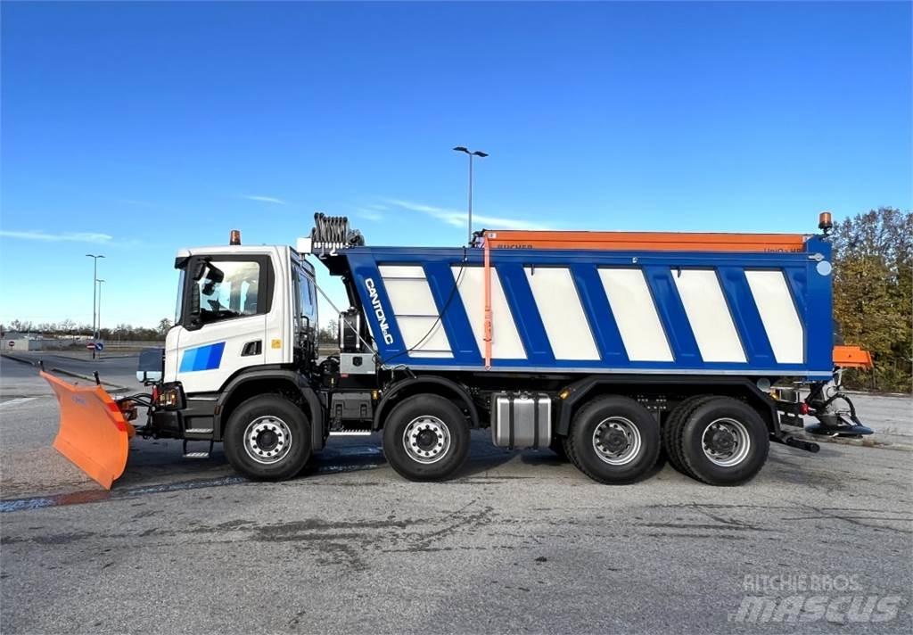 Scania P500 XT 8X4 Lâminas de neve e arados