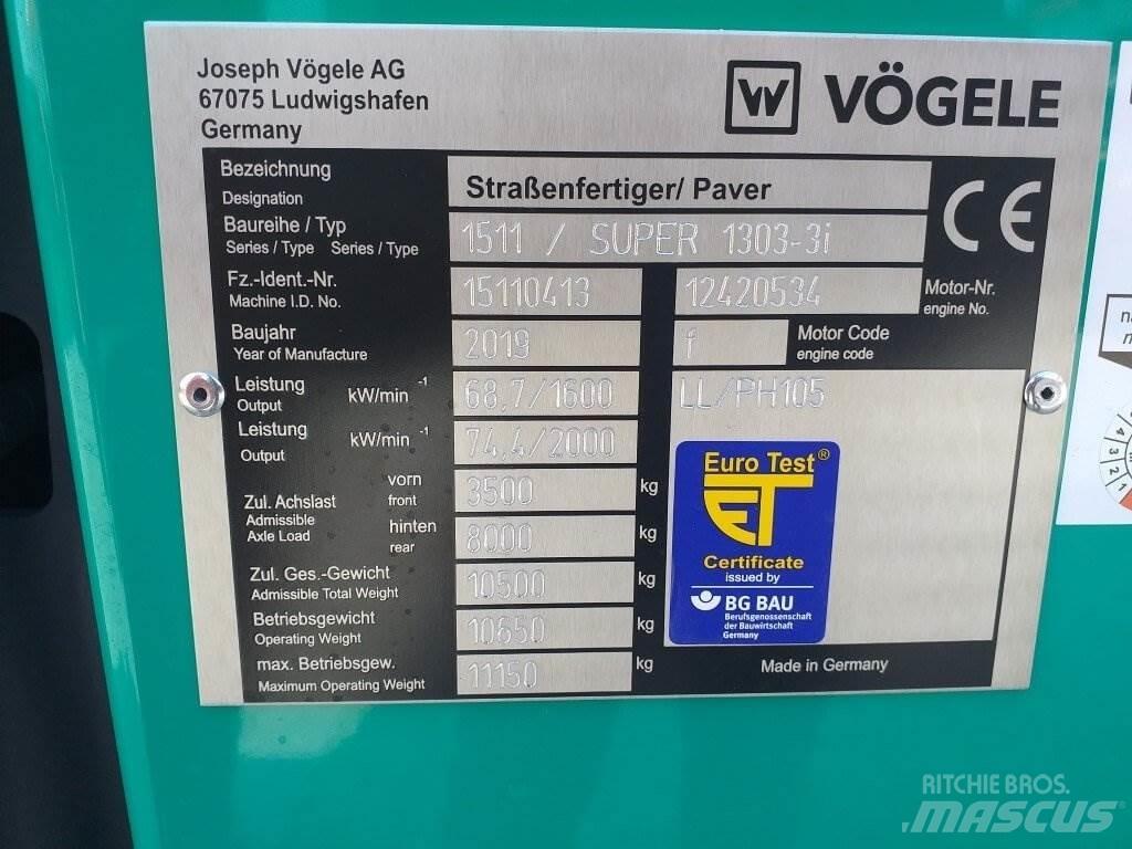 Vögele Super 1303-3i Espalhadoras de asfalto