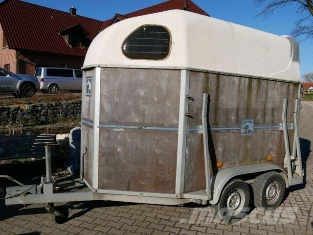  Holz Poly 2 Pferde Reboques transporte animais