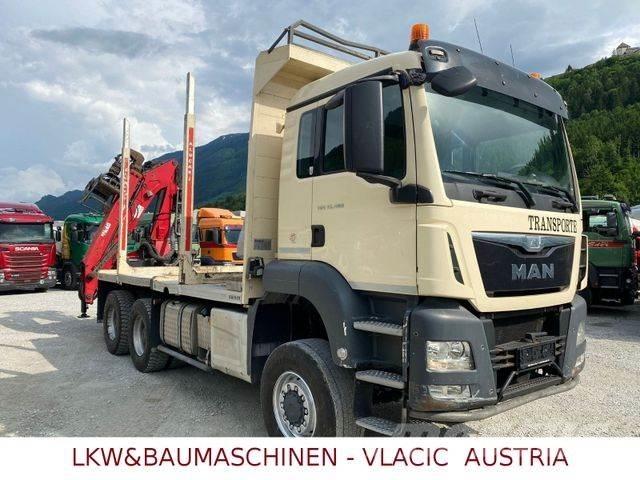 MAN TGS 33.480 6x6 Caminhões de transporte de troncos