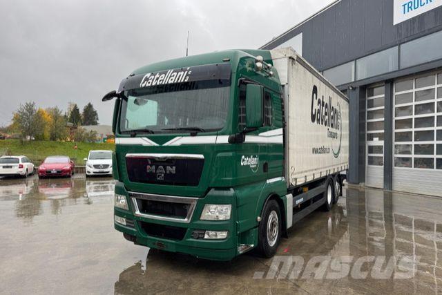 MAN TGX 26.480 6x2 Camiões caixa cortinas laterais