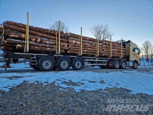  Rundholz Aufleger Semi Reboques Transporte Madeira