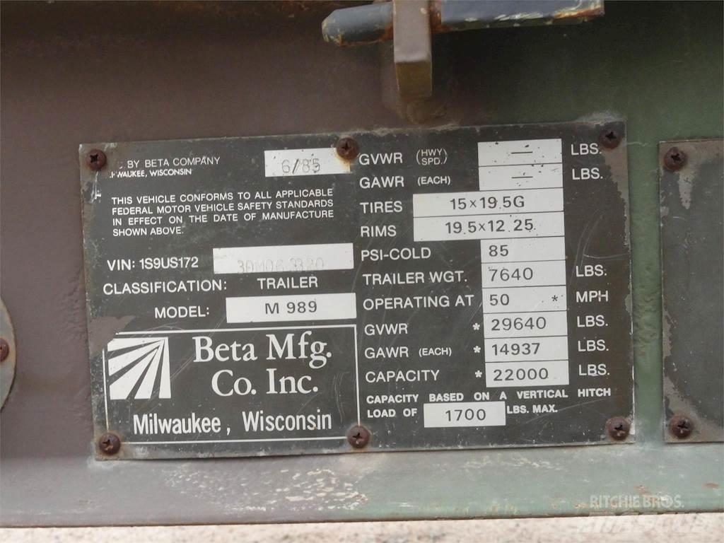 Beta M989 Outros Reboques