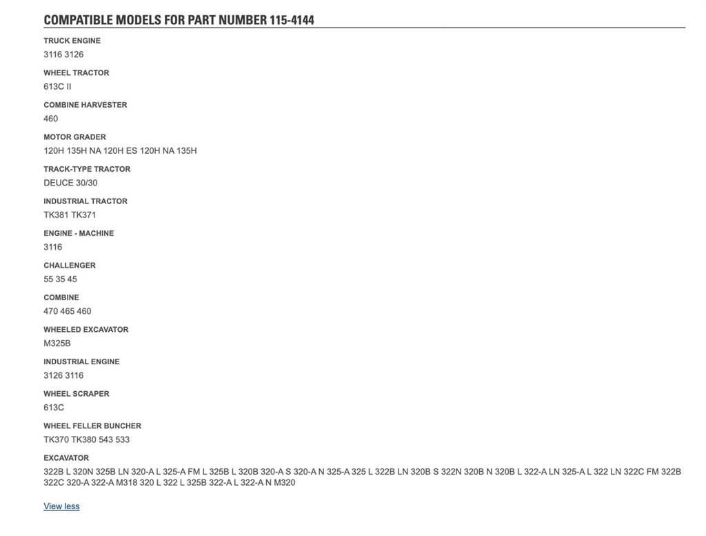 CAT 3116 Transportes - Outros

