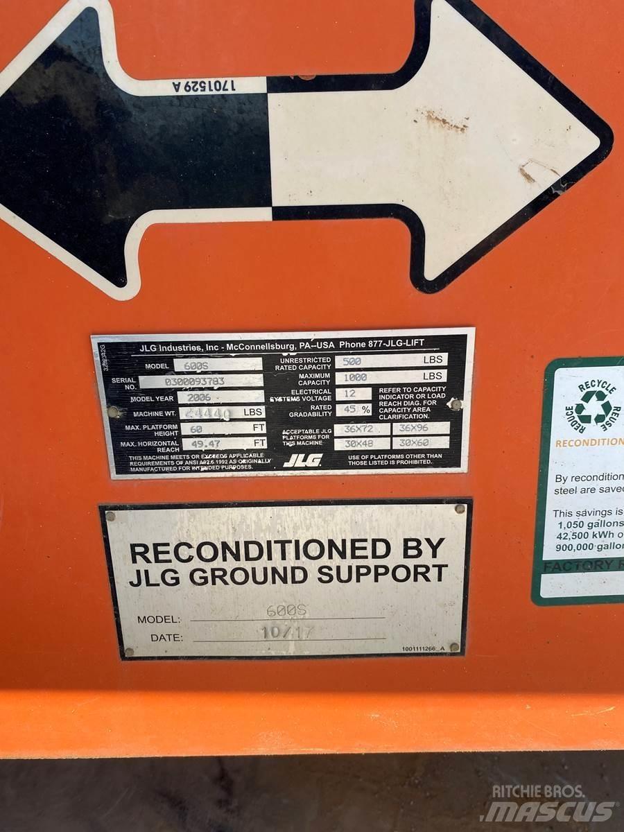 JLG 600S Elevadores braços Telescópicos