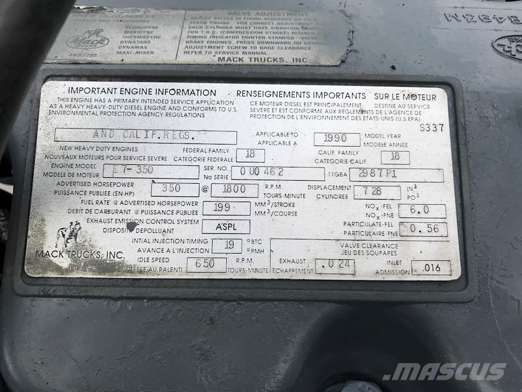 Mack E7-350 Motores