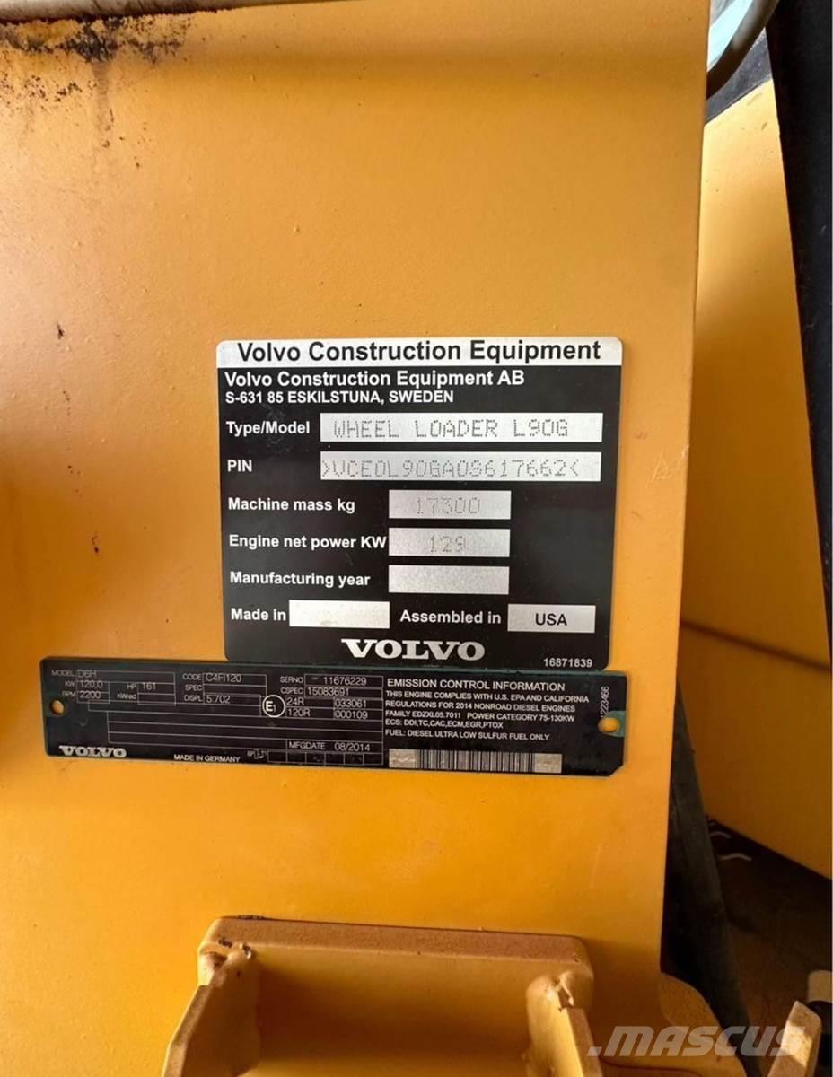 Volvo L90G Carregadeiras de rodas