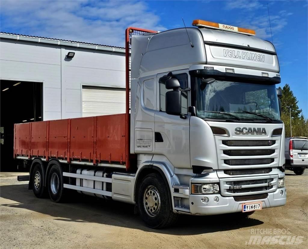 Scania R520 6x2 Camiões estrado/caixa aberta