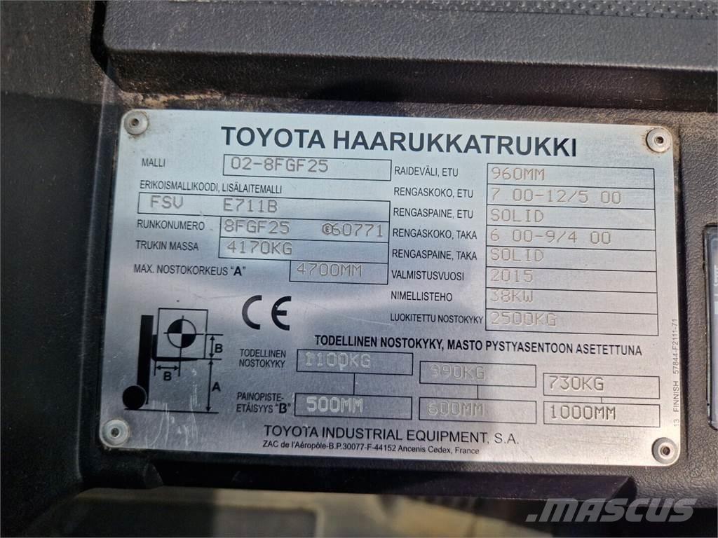 Toyota 02-8FGF25 Empilhadores a gás