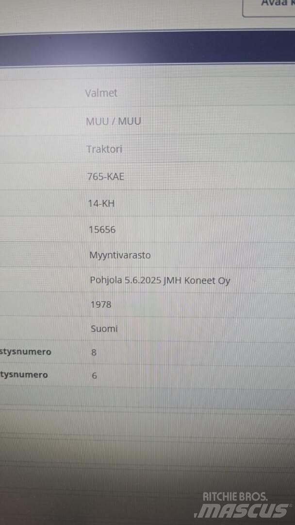 Valmet 702 Tratores Agrícolas usados