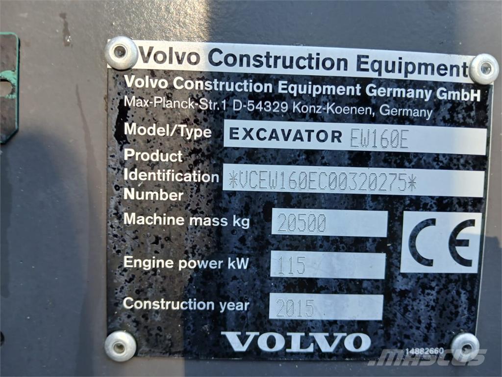 Volvo EW 160 E Escavadoras de rodas