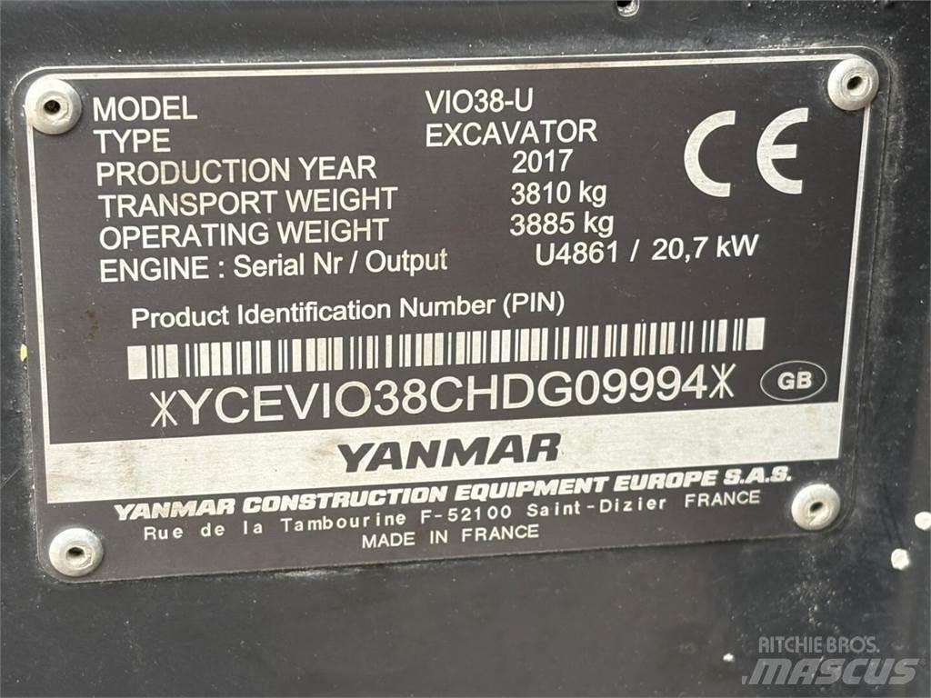 Yanmar VIO 38-U Miniescavadeiras