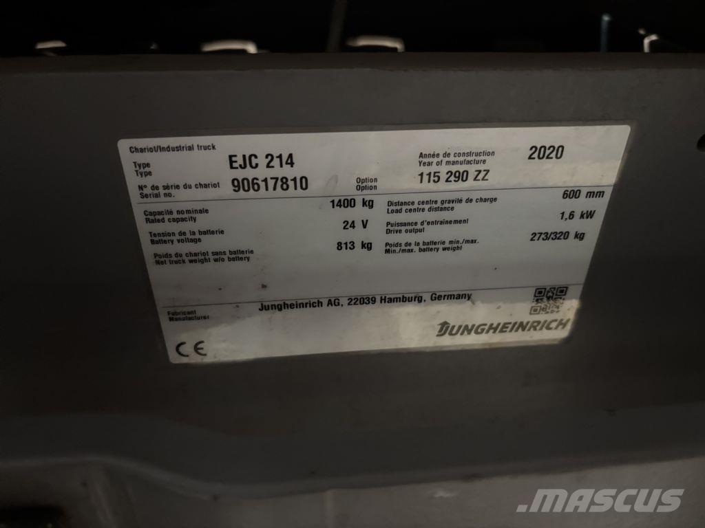 Jungheinrich EJC 214 Empilhador para operador externo