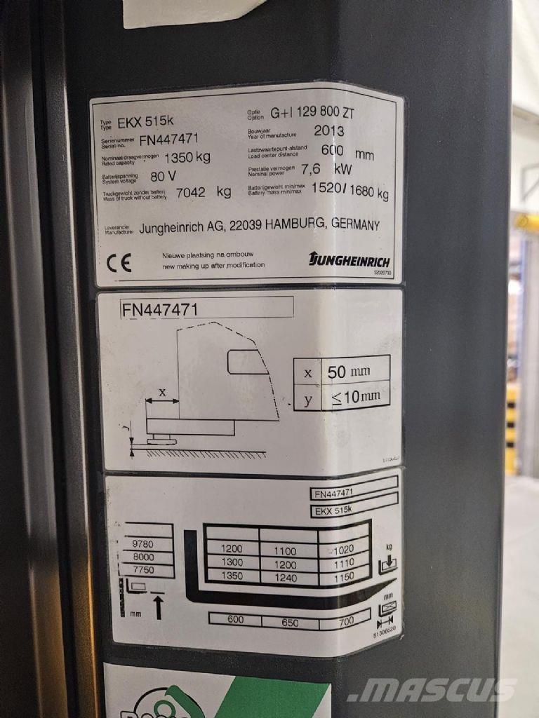 Jungheinrich EKX 515k Preparadoras de encomendas de alta elevação