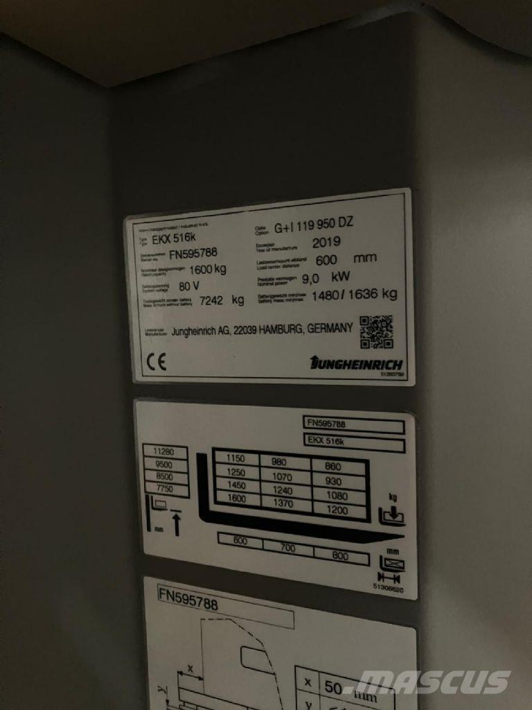 Jungheinrich EKX 516K Preparadoras de encomendas de alta elevação