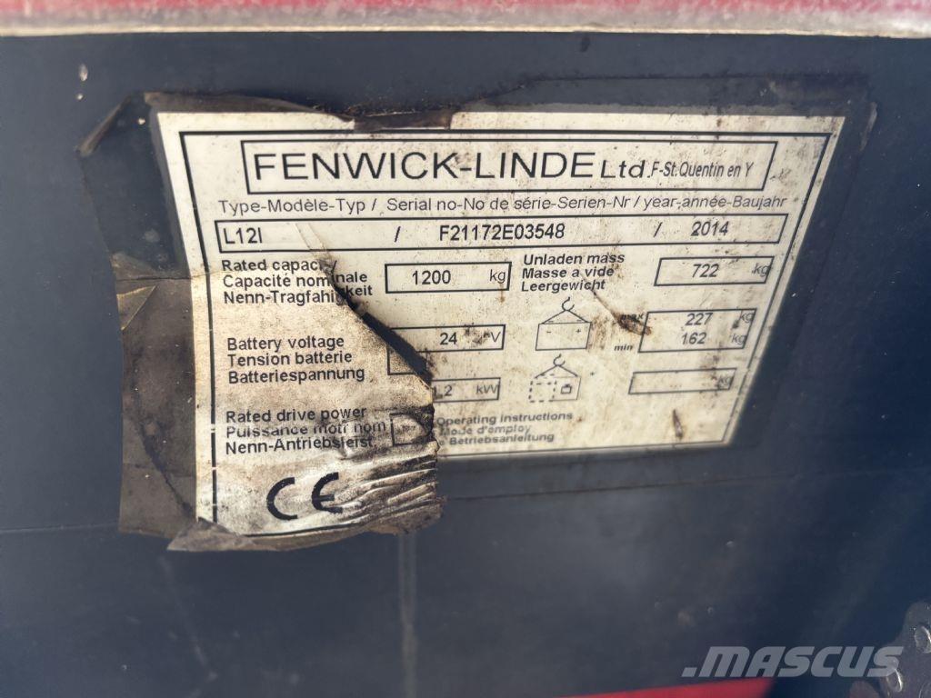Linde L12i Empilhador para operador externo