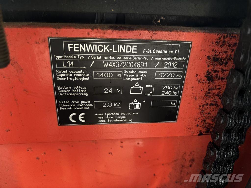 Linde L14 Empilhador para operador externo