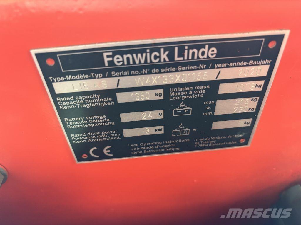 Linde L16.AS Empilhador para operador externo