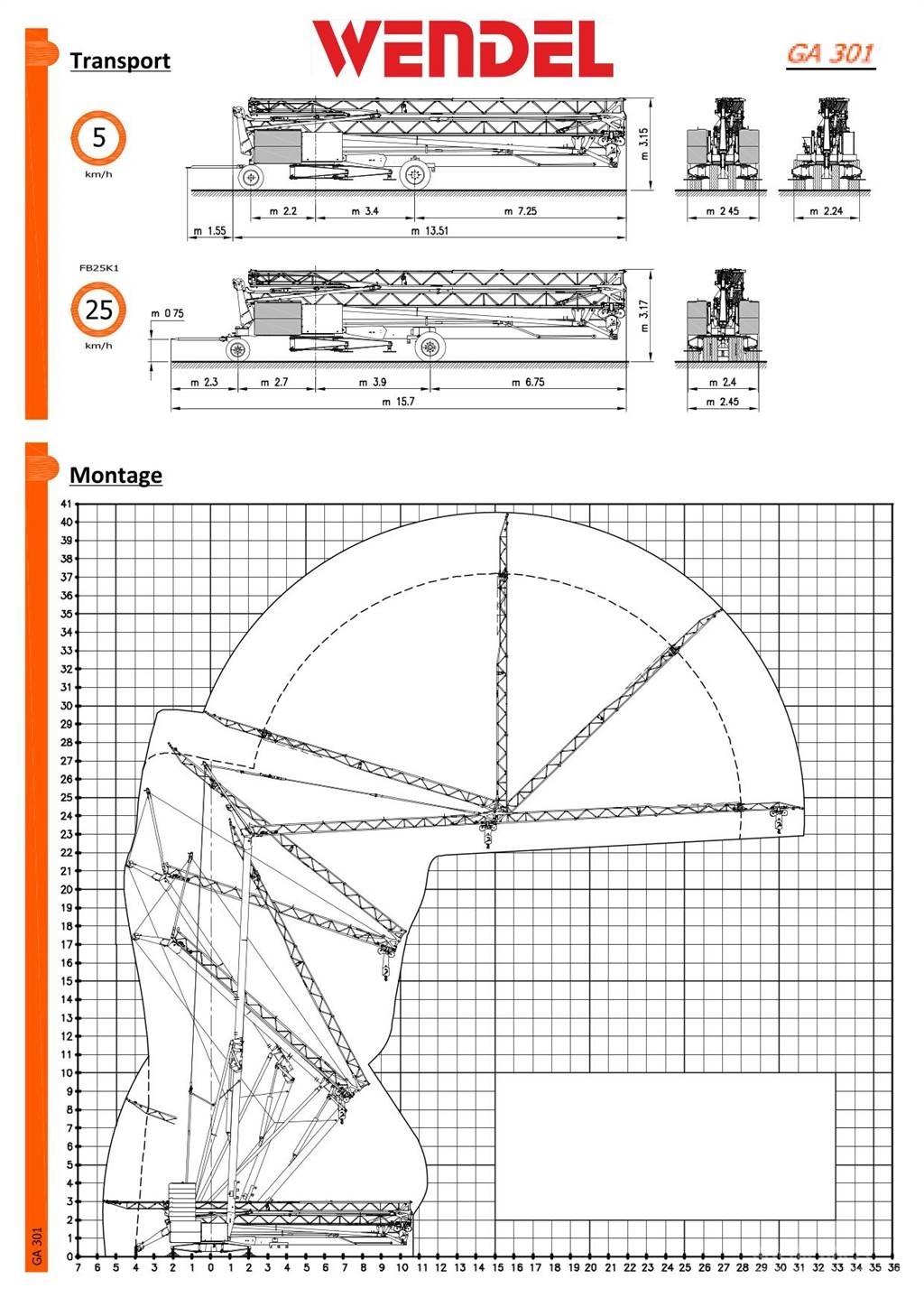 FB GRU GA 301 Gruas de construção