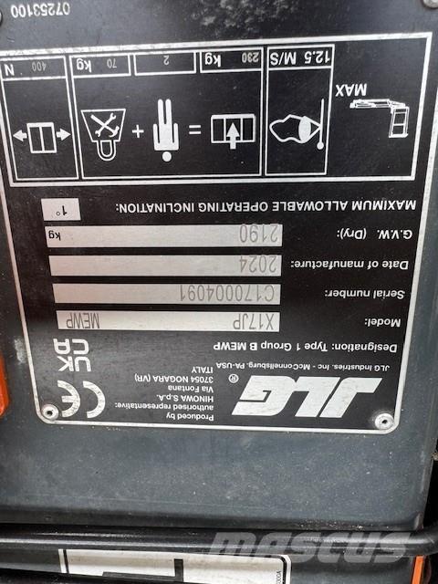 JLG X17JP Spider Plataformas de braço compactas auto-propulsão