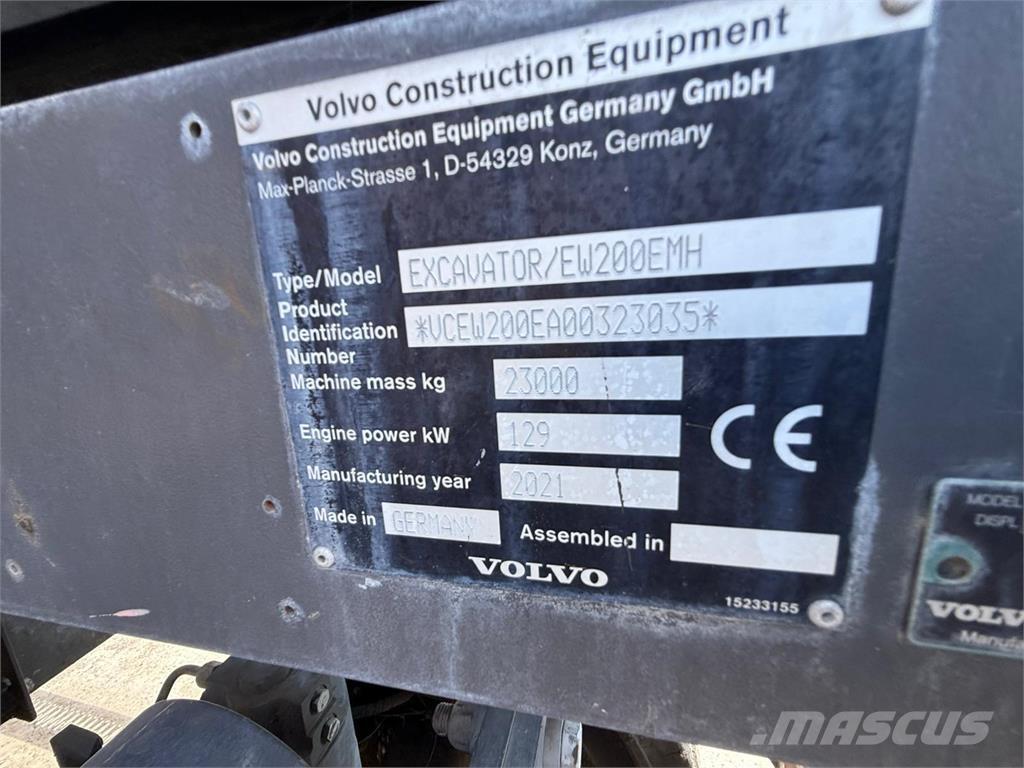 Volvo EW200E Manipulador telescópico