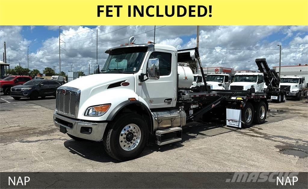 Peterbilt 548 Camiões caixa desmontável com elevador de cabo
