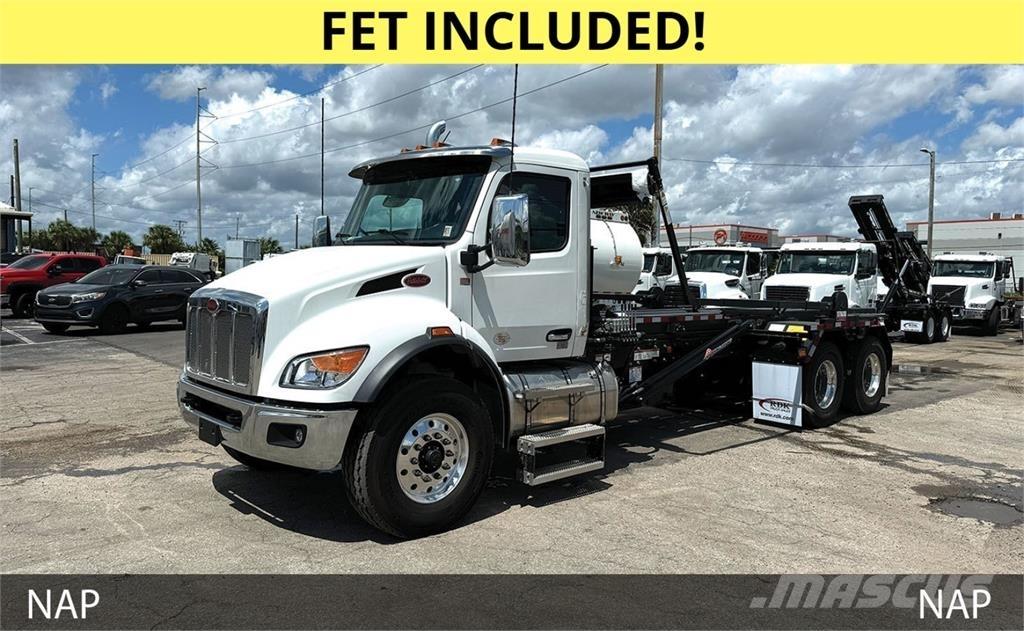 Peterbilt 548 Camiões caixa desmontável com elevador de cabo