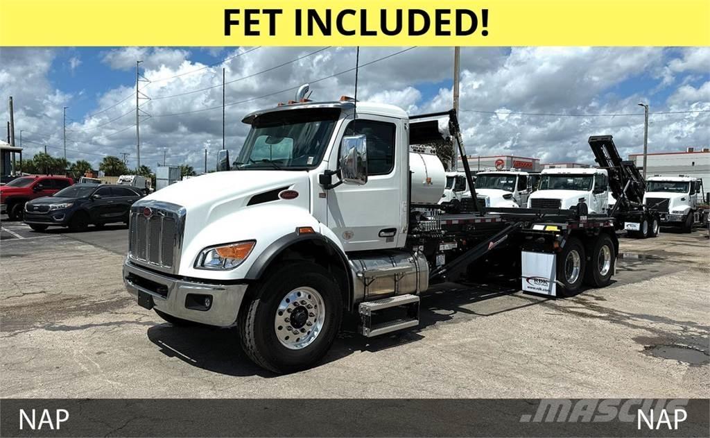 Peterbilt 548 Camiões caixa desmontável com elevador de cabo