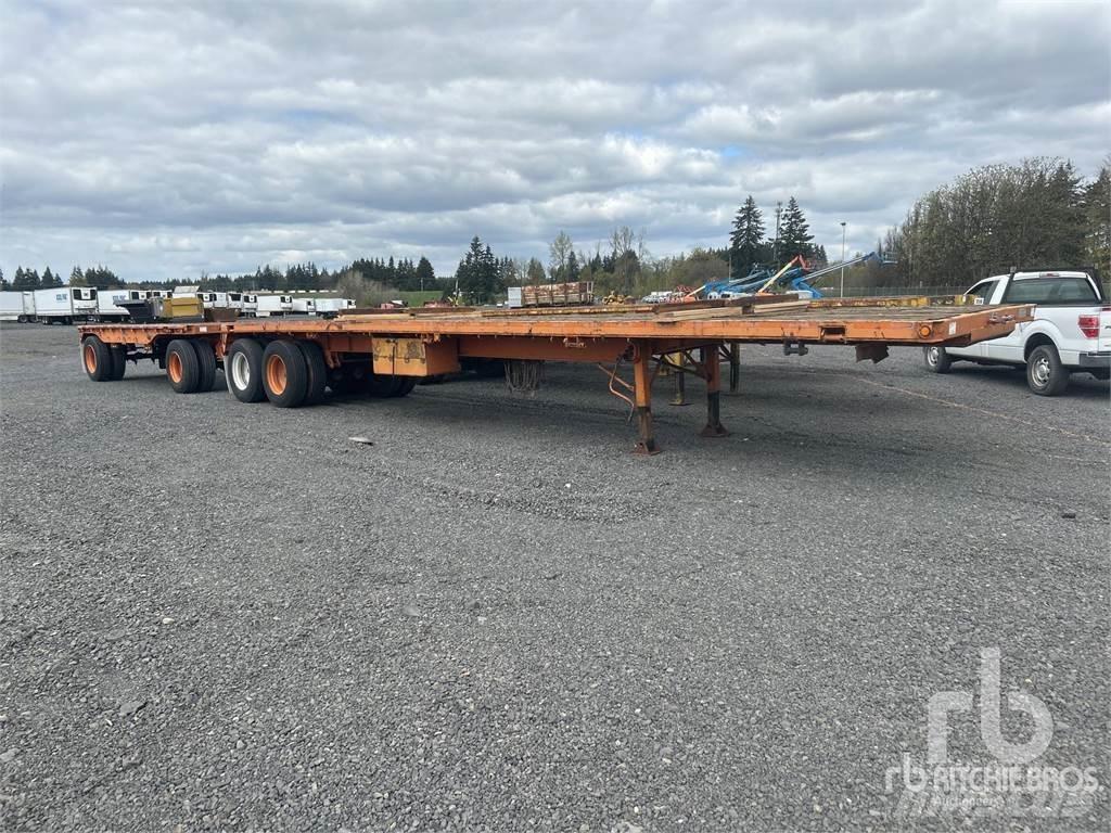 Brown 40 ft T/A Semi Reboques estrado/caixa aberta