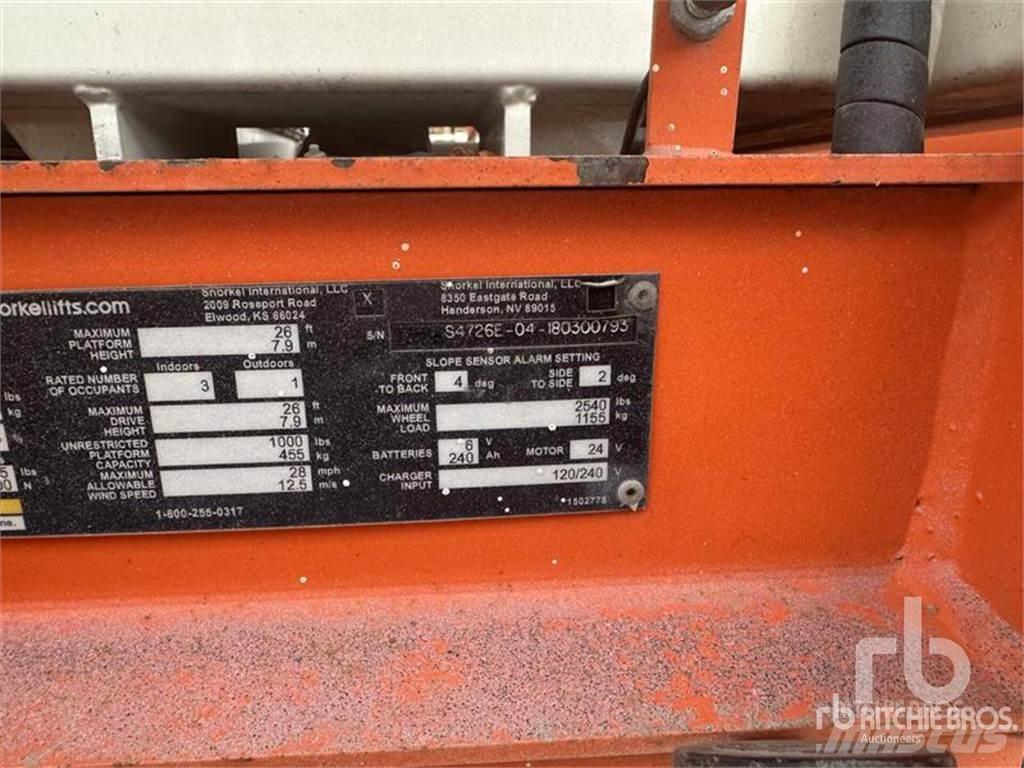 Snorkel S4726E Elevadores de tesoura