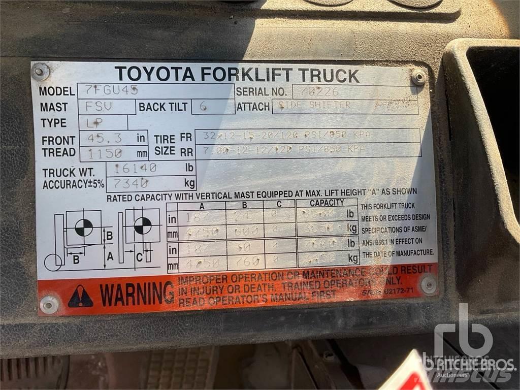 Toyota 7FGU45 Empilhadores Diesel