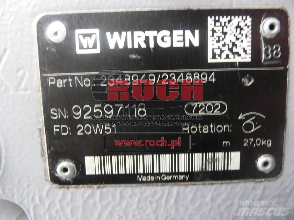Wirtgen 2348949 / 2348894 Hidráulica