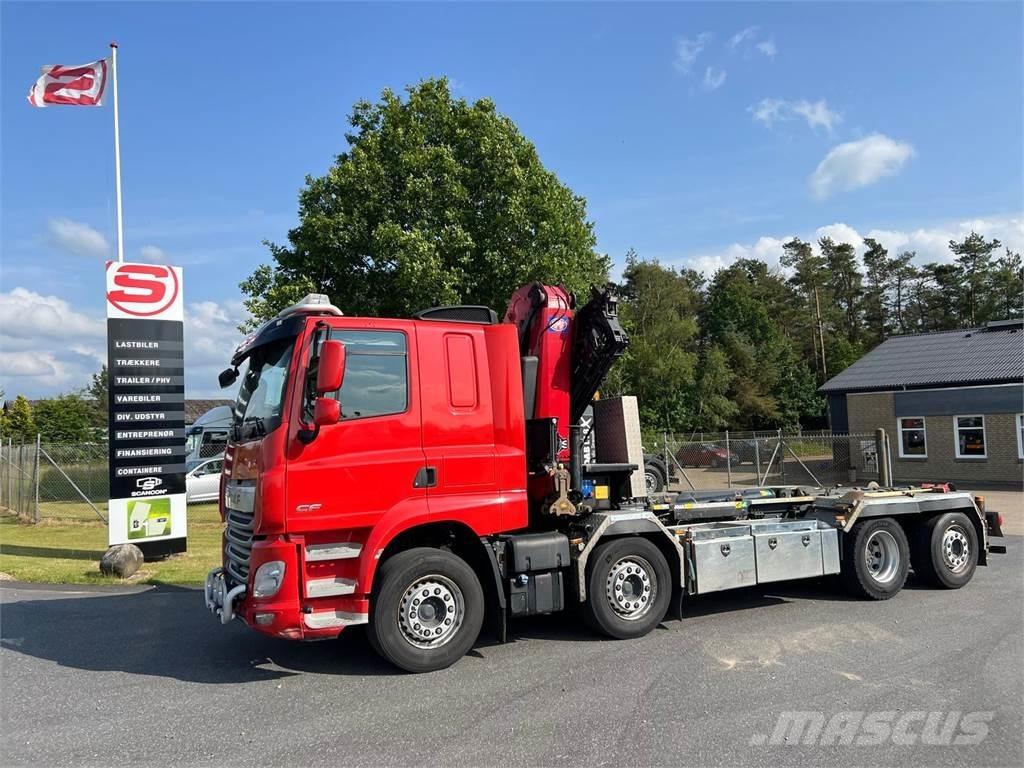 DAF CF 480 FAX 8x2*6 Camiões caixa desmontável com elevador de cabo