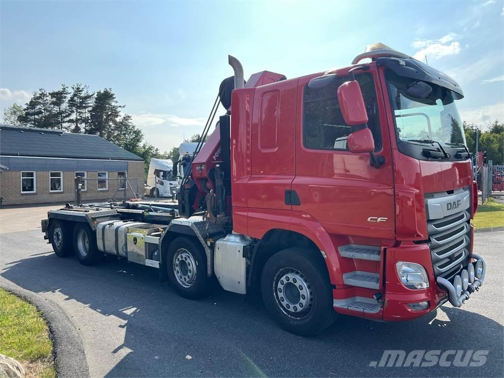 DAF CF 480 FAX 8x2*6 Camiões caixa desmontável com elevador de cabo