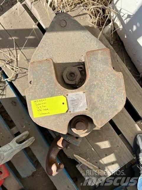 Johnson  Peças e equipamento de gruas