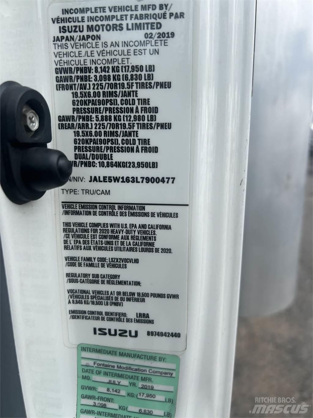 Isuzu NQR Caminhões de caixa fechada