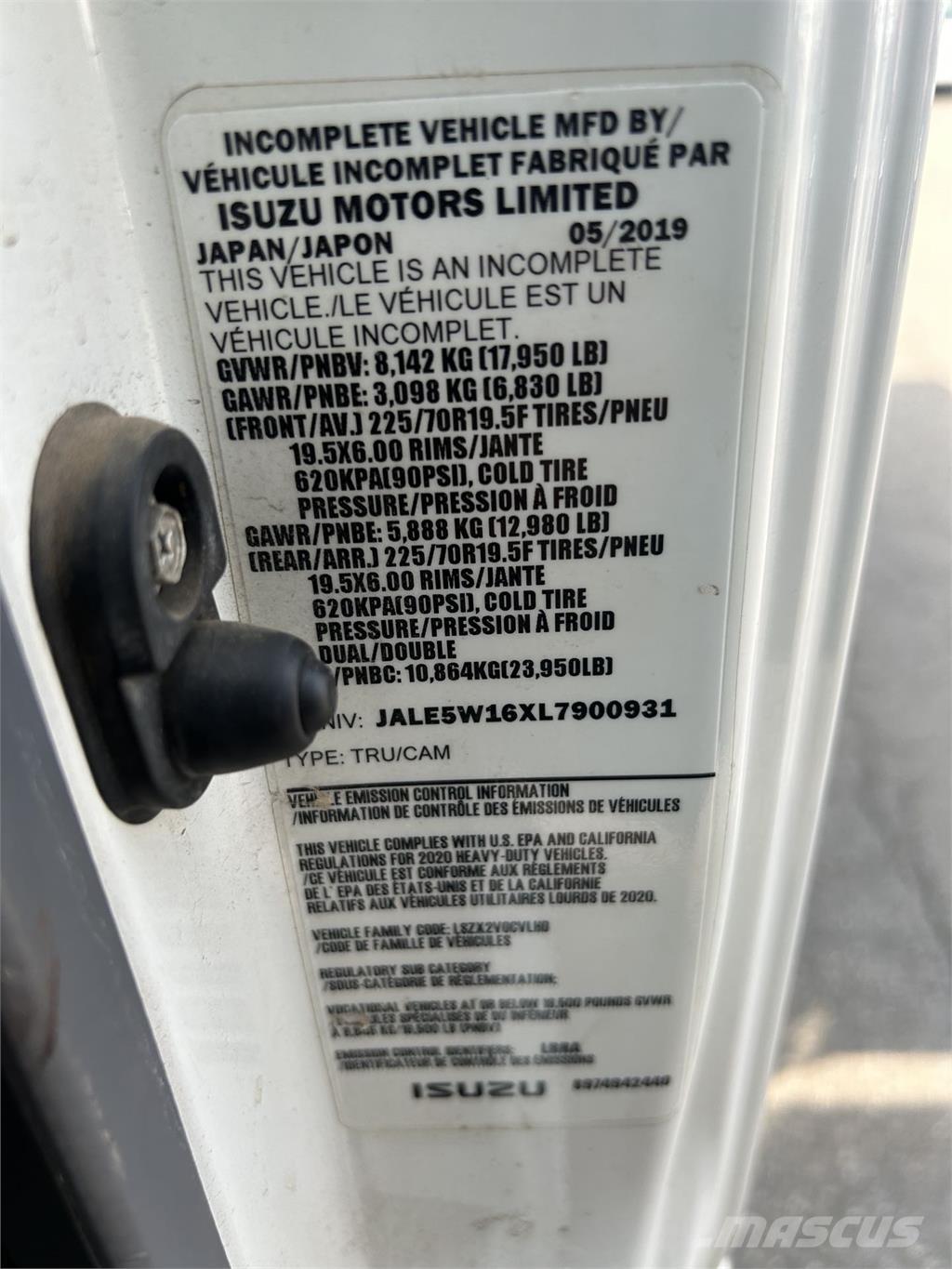 Isuzu NQR Camiões basculantes