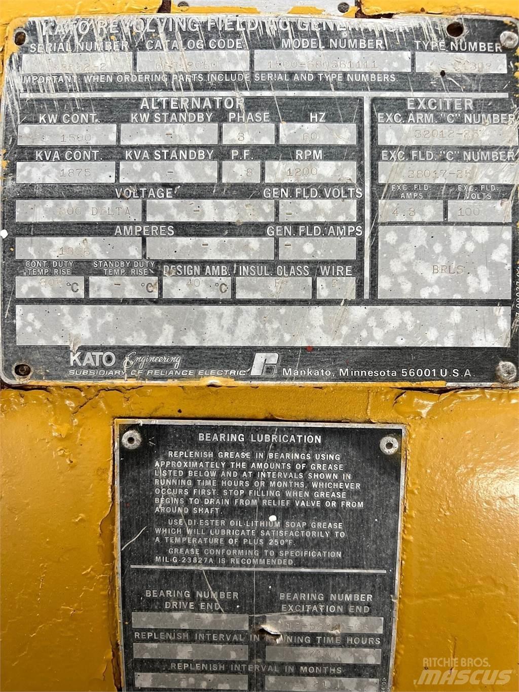 Kato 1500kW Outros Geradores