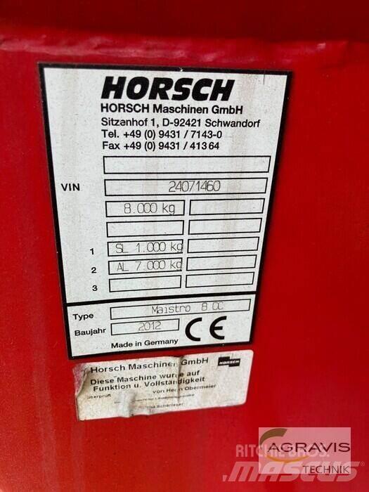 Horsch MAISTRO 8 CC Perfuradoras