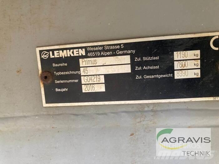 Lemken PRIMUS 45/27 Pulverizadores rebocados