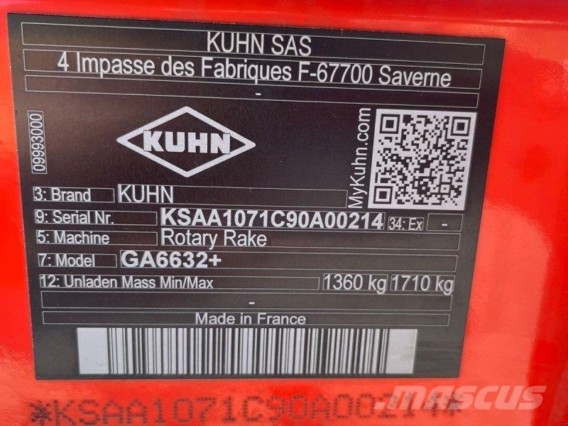 Kuhn GA 6632+ Gadanheiras-fileiras