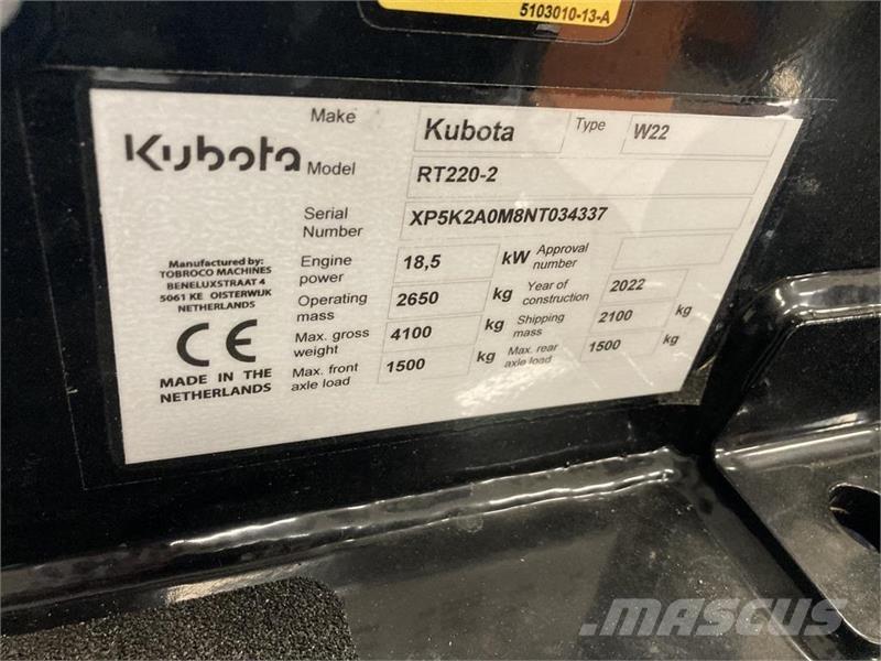 Kubota RT 220- 2 Mini carregadoras