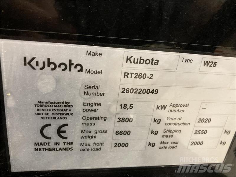 Kubota RT260-2 Mini carregadoras